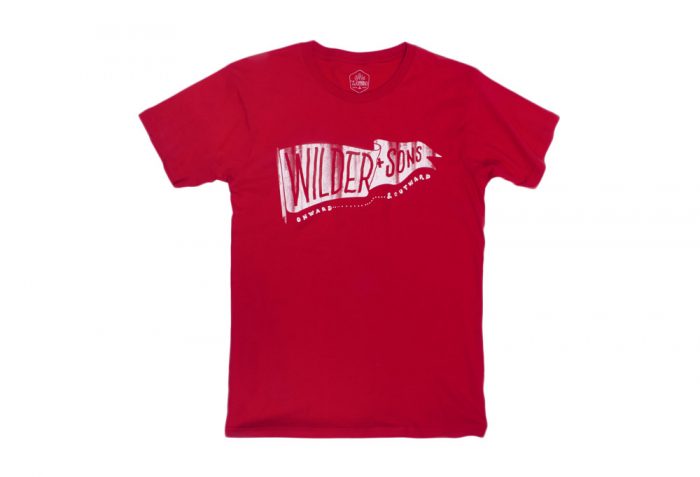 Wilder & Sons Wilder Banner T-Shirt - Men's - solid red, medium