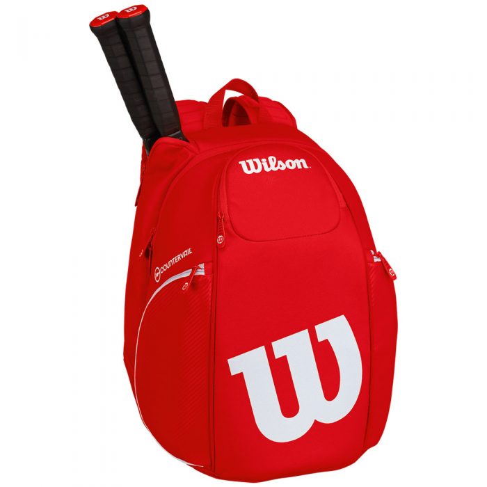 Wilson Pro Staff Backpack Bag Red/White: Wilson Tennis Bags