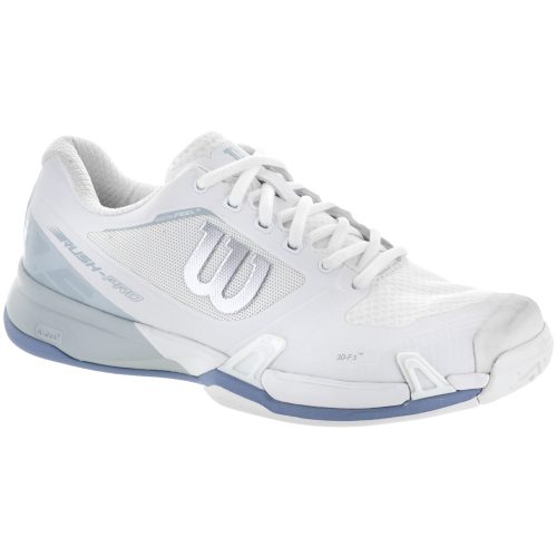 Wilson Rush Pro 2.5: Wilson Women's Tennis Shoes White/Pearl Blue/Stonewash