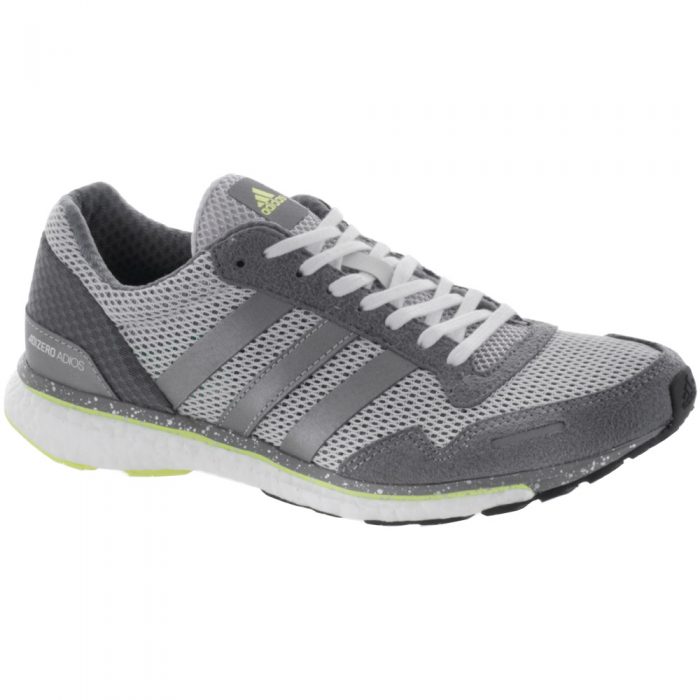 adidas Adizero Adios 3: adidas Women's Running Shoes Grey/Silver Metallic/Gre