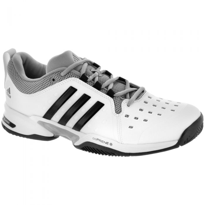 adidas Barricade Classic Wide: adidas Men's Tennis Shoes White/Black/Grey