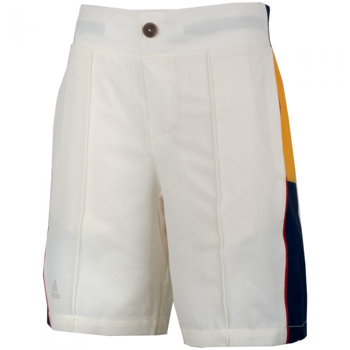 adidas Pharrell Williams NY Striped Shorts Boy's: adidas Junior Tennis Apparel