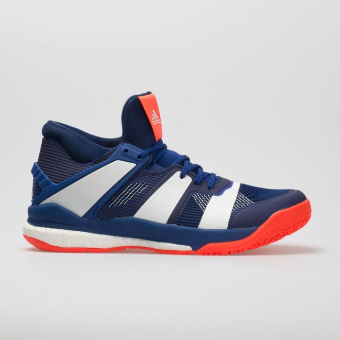 adidas Stabil X Mid: adidas Men's Indoor, Squash, Racquetball Shoes Mystery Ink/White/Solar Red