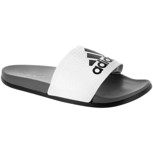 adidas adilette CF+ C: adidas Men's Sandals & Slides White/Iron Metallic/Vista Grey