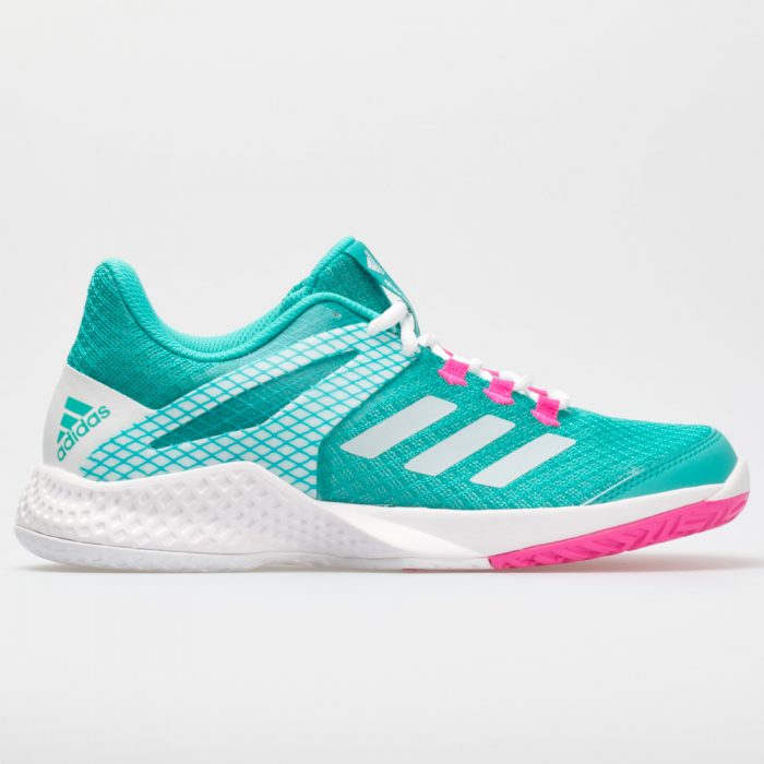 adidas adizero Club 2: adidas Women's Tennis Shoes Hi-Res Aqua/White/Shock Pink