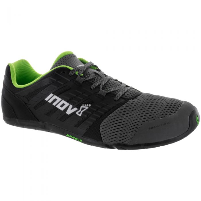 inov-8 Bare-XF 210v2: Inov-8 Men's Training Shoes Grey/Black/Green