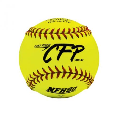 12" Yellow CFP Fast Pitch Softballs from Dudley - 1 Dozen