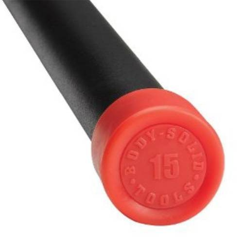 15 lbs. Red Padded Weighted Bar
