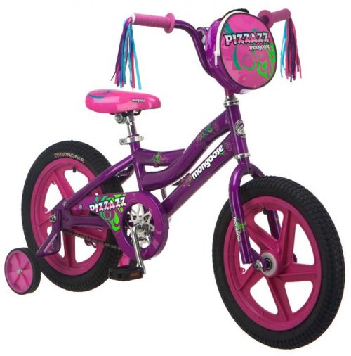 16" Girl's Pizzazz Bicycle / Bike from Mongoose (Purple / Pink)