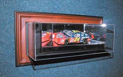 4th Dimension" "Case-Up" 1 / 24 Scale Single Car Display Case in Wood Frame