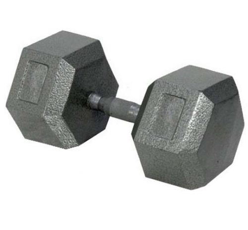 70 lbs. Solid Hex Dumbbell with Ergonomic Grip