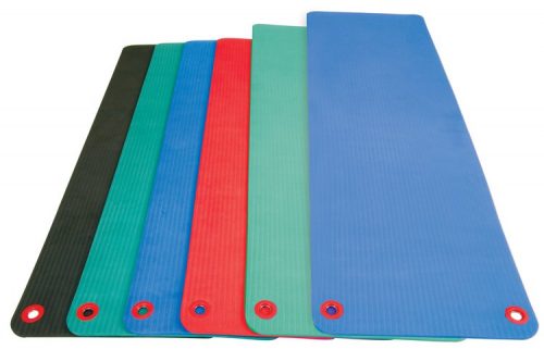 72 in. Elite Workout Mat with Eyelets - Blue