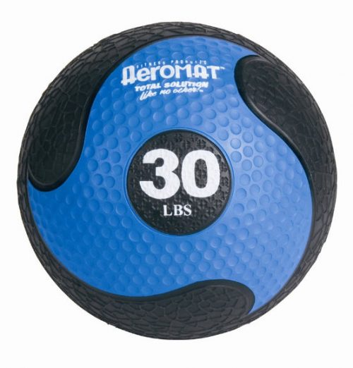 AGM Group 35938 10.8 in. Deluxe Medicine Ball - Black-Blue