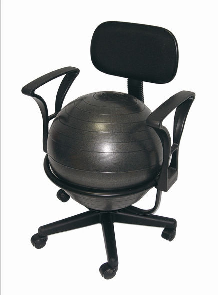 AGM Group 35955 Ball Chair Deluxe - Black Steel Structure