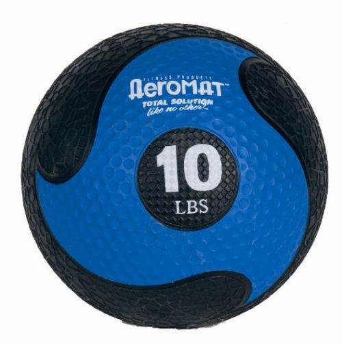 AGM Group 35968 9 in. Deluxe Medicine Ball - Black-Blue