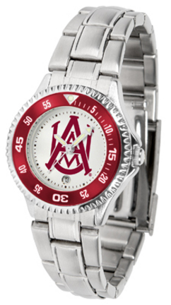 Alabama A & M Bulldogs Competitor Ladies Watch with Steel Band