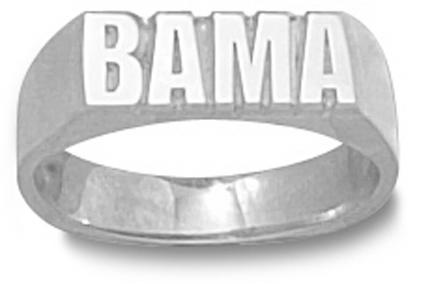 Alabama Crimson Tide "Bama" Men's Ring Size 10 1/2 - Sterling Silver Jewelry