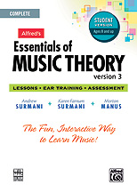 Alfred 00-34627 Essentials of Music Theory- Software- Version 3 CD-ROM Student Version- Complete Volume - Music Book
