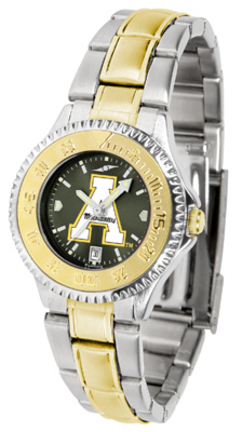 Appalachian State Mountaineers Competitor AnoChrome Ladies Watch with Two-Tone Band
