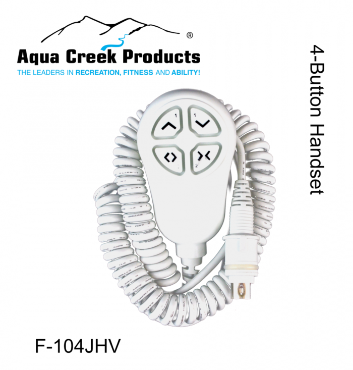 Aqua Creek Products F-104JHV 4-Button Pro Spas Scout Rev & Titan Handset 2pc Vito Controls