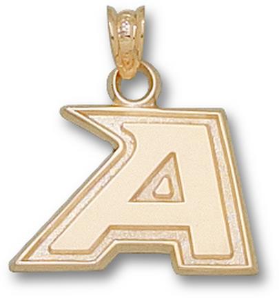 Army Black Knights New "A" 1/2" Pendant - 10KT Gold Jewelry