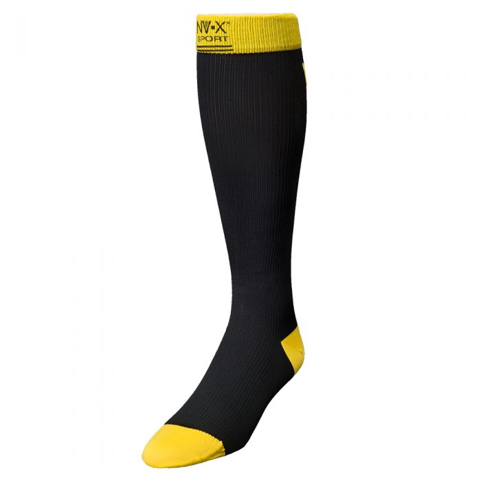 BSN Medical 7769611 15 - 20 mm NV - X Sport Socks for Men Black & Yellow - Medium