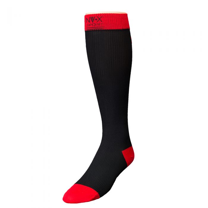 BSN Medical 7769621 15 - 20 mm NV - X Sport Socks for Men Black & Red - Medium