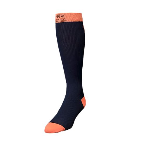 BSN Medical 7769631 15 - 20 mm NV - X Sport Socks for Men Navy & Salmon - Medium