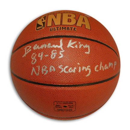 Bernard King Autographed Indoor/Outdoor Basketball Inscribed "84-85 NBA Scoring Champ