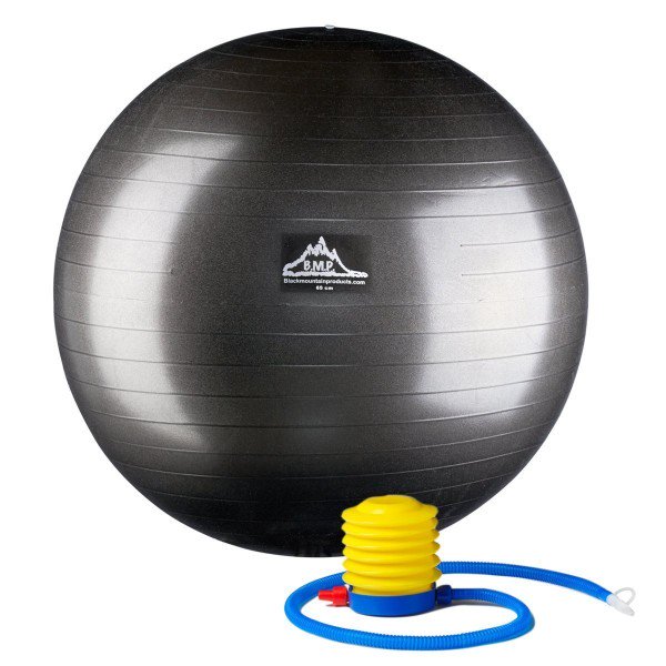 Black Mountain Products 75cm Blue Gym Ball 75 cm. Static Strength Exercise Stability Ball Blue
