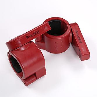 Body Solid Tools BSTMC02RD Muscle Clamp Collar - Red pair