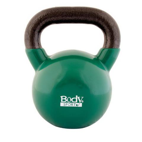 Body Sport BDSKB40 Latex-Free 40 lbs Kettlebell Dark Green