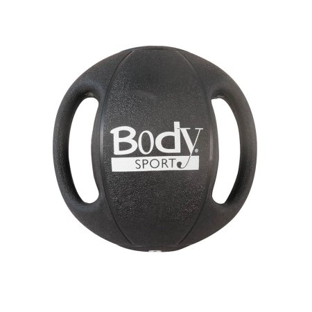Body Sport ZZRMB06DG 6 lbs Double Grip Medicine Ball Black