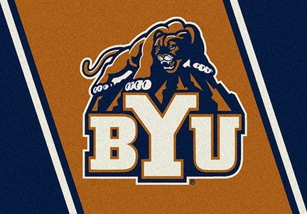 Brigham Young (BYU) Cougars 3'10" x 5'4" Team Spirit Area Rug