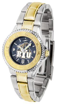 Brigham Young (BYU) Cougars Competitor AnoChrome Ladies Watch with Two-Tone Band