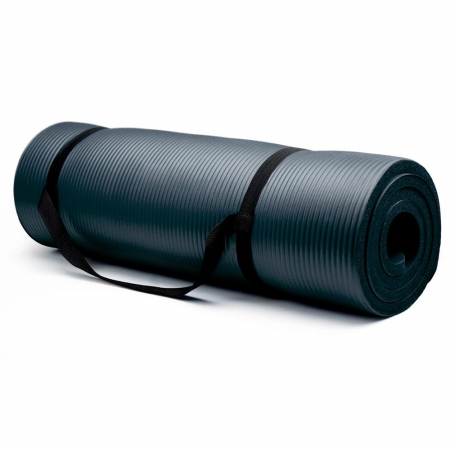Bry Belly SYOG-001 Extra Thick - .75 in Yoga Mat - Black