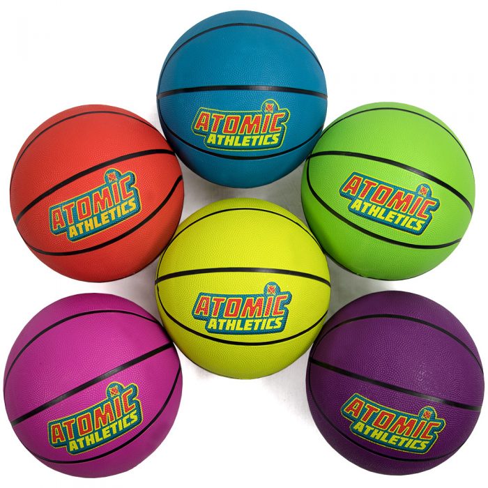 Brybelly SBAL-401 6 Regulation Size Neon Basketballs