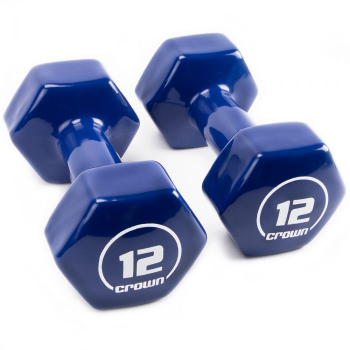 Brybelly SWGT-808 12 lbs Vinyl Hex Hand Weights