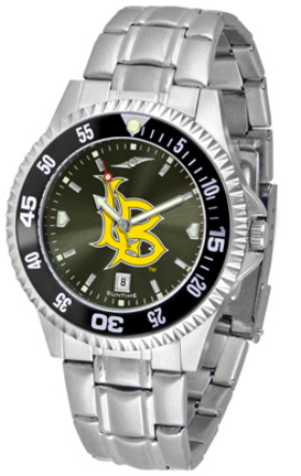 California State (Long Beach) Dirtbags Competitor AnoChrome Men's Watch with Steel Band and Colored Bezel