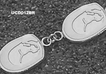 California (UC Davis) Aggies "Horse Head" 7" Bracelet - Sterling Silver Jewelry