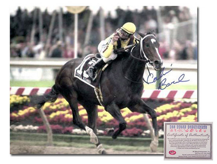 Calvin Borel "2009 Rachel Alexandra Preakness Stakes Color Horse Racing" Autographed 11" x 14" Photograph