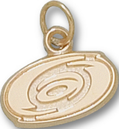 Carolina Hurricanes 3/8" Logo Charm - 10KT Gold Jewelry