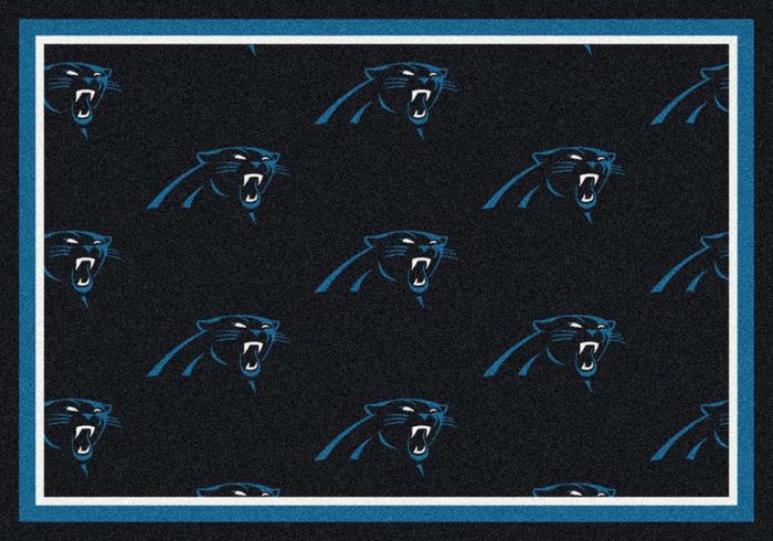Carolina Panthers 3' 10" x 5' 4" Team Repeat Area Rug (Blue)