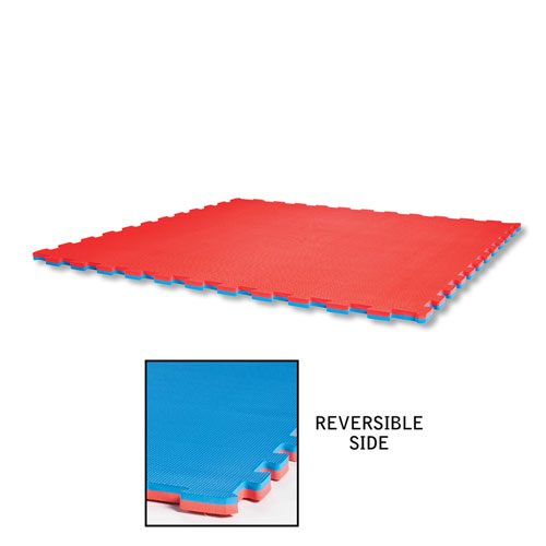 Century 15292-609 Reversible Puzzle Sport Mat - Red & Blue