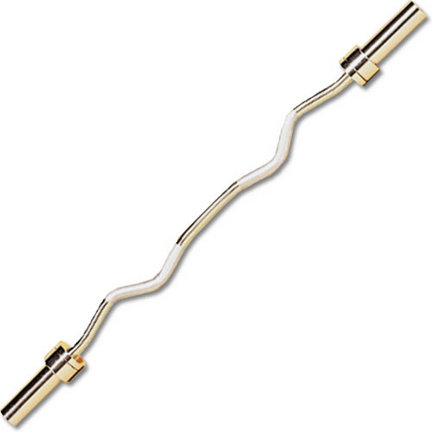 Champion 47" Chrome Plated E-Z Curl Bar with Collars