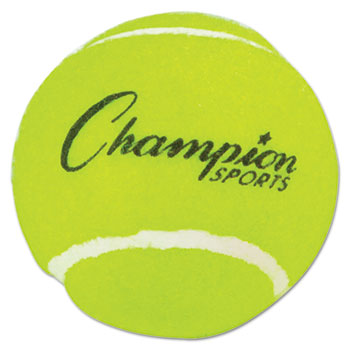 Champion Sport TB3 Tennis Balls 2 1/2 Diameter Rubber Yellow 3/Pack