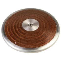 Champion Sports 1.0KW Competition Wood Discus Brown