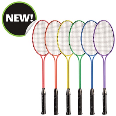 Champion Sports BR31SET 26 x 8 x 1 in. All Steel Frame Badminton Racket Assorted Colors