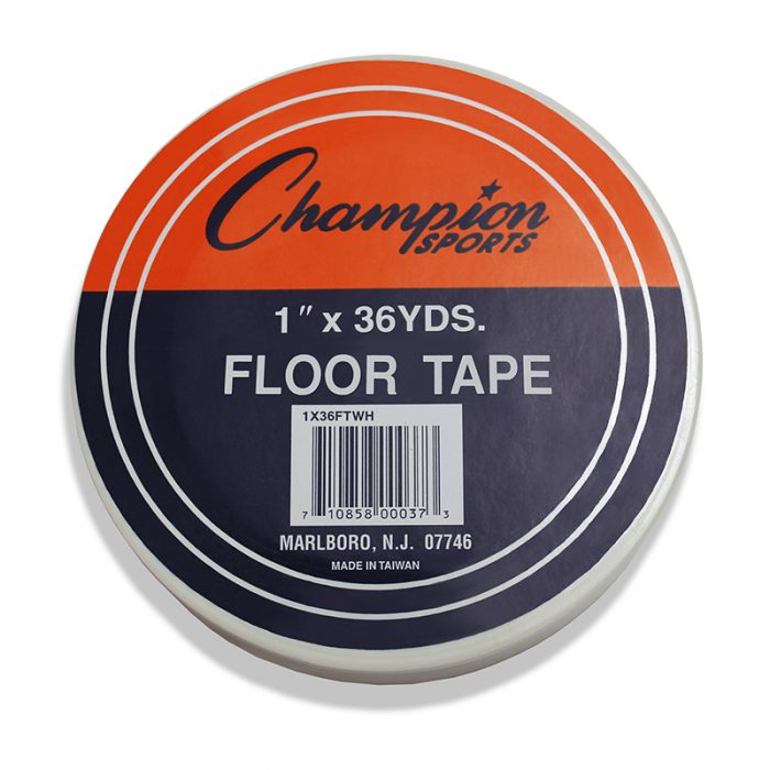 Champion Sports CHS1X36FTWHBN Floor Marking Tape White - Pack of 6
