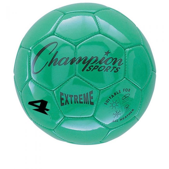 Champion Sports CHSEX4GN 4 Size Extreme Series Soccer Ball - Green